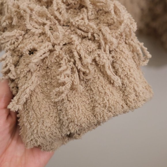 Shaggy Knit Cardigan - sand beige - Picture 3 of 7